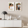 upsimples 12x18 Picture Frame, Display Pictures 11x17 with Mat or 12x18 Without Mat, Wall Hanging Photo Frame, White, 1 Pack