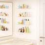 15" Acrylic Floating Shelves Wall Mounted, Upsimples 5pack Clear Acrylic Shelves, for Bedroom, Living Room, Bathroom, Kitchen