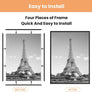 Upsimples 11x14 Picture Frame Black 3 Pack, Frames 11 x 14 for Horizontal or Vertical Wall Mounting, Scratch-Proof Wall Gallery Photo Frame