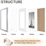 upsimples 11x14 Picture Frame Set of 5, Display Pictures 8x10 with Mat or 11x14 Without Mat,Wall Gallery Photo Frames, Silver