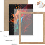 upsimples 11x17 Picture Frame, Wall Gallery Photo Frames with Engineered Wood, Rustic Brown 1 Pack