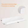 upsimples White Acrylic Shelves for Wall Storage, 15" Acrylic Floating Shelves Wall Mounted, Kids Bookshelf, Display Ledge Wall Shelves for Bedroom, Living Room, Bathroom, Kitchen, Set of 2