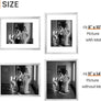 upsimples 11x14 Picture Frame, Display Pictures 8x10 with Mat or 11x14 Without Mat, Wall Hanging Photo Frame, Silver, 1 Pack