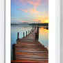 Sindcom 8x12 Picture Frame 3 Pack, Poster Frames with Detachable Mat for 6x8 Prints, Horizontal and Vertical Hanging Hooks for Wall Mounting, White Photo Frame for Gallery Home Décor