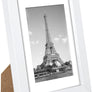 upsimples 4x6 Picture Frame Set of 10, Display Pictures 3.5x5 with Mat or 4x6 Without Mat, Multi Photo Frames Collage for Wall or Tabletop Display, White