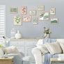 upsimples 10 Pack Picture Frames Collage Wall Decor, Gallery Wall Frame Set for Wall Mounting or Tabletop Display, Multi Sizes Including 8x10, 5x7, 4x6 Family Photo Frames, Natural