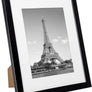 upsimples 8.5x11 Picture Frame Set of 10, Display Pictures 6x8 with Mat or 8.5x11 Without, Multi Photo Frames Collage for Wall or Tabletop Display, Black