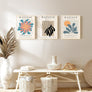 Sindcom 16x20 Poster Frame 3 Pack, Boho Wall Decor Picture Frames with Detachable Mat for 11x14 Prints, Horizontal and Vertical Hanging Hooks for Wall Mounting, Natural Photo Frame for Gallery Home Décor