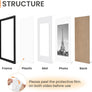 upsimples 11x14 Picture Frame Set of 5,Display Pictures 8x10 with Mat or 11x14 Without Mat,Wall Gallery Photo Frames,Black