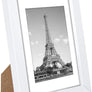 upsimples 5x7 Picture Frame Set of 10, Display Pictures 4x6 with Mat or 5x7 Without Mat, Multi Photo Frames Collage for Wall or Tabletop Display, White