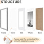 upsimples 16x20 Picture Frame Set of 5, Display Pictures 11x14 with Mat or 16x20 Without Mat, Wall Gallery Poster Frames, Gray