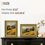 upsimples 5x7 Picture Frame with Real Glass, 2 Pack Ornate Vintage Picture Frames for Wall or Tabletop Display, Gold 5 x 7 Photo Frame for Wall Décor