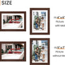 upsimples 5x7 Picture Frame, Display Pictures 4x6 with Mat or 5x7 Without Mat, Wall Hanging Photo Frame, White, 1 Pack