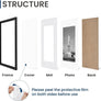 ENJOYBASICS 10x14 Picture Frame, Display Poster 8.5x11 with Mat or 10 x 14 Without Mat, Wall Gallery Photo Frames, Black, 2 Pack