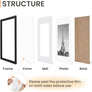 upsimples 10x14 Picture Frame Set of 5, Display Pictures 9.5x11.5 with Mat or 10x14 Without Mat, Wall Gallery Poster Frames, Black