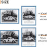 Sindcom 12x16 Picture Frame 3 Pack, Blue Wall Decor Poster Frames with Detachable Mat for 11x14 Prints, Horizontal and Vertical Hanging Hooks for Wall Mounting, Blue Photo Frame for Gallery Home Room Bathroom Décor