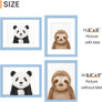 upsimples 8.5x11 Picture Frame, Display Pictures 6x8 with Mat or 8.5x11 Without Mat, Wall Hanging Photo Frame, Blue, 1 Pack