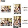 upsimples 16x24 Picture Frame, Display Pictures 14x20 with Mat or 16x24 Without Mat, Wall Hanging Poster Frame, White, 1 Pack