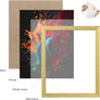 upsimples 12x16 Picture Frame, Wall Gallery Photo Frames with Engineered Wood, Gold 1 Pack