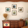 upsimples 12x12 Picture Frame, Display Pictures 8x8 with Mat or 12x12 Without Mat, Wall Hanging Photo Frame, Brown, 1 Pack