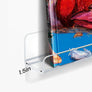 upsimples 10 Pack Clear Acrylic Shelves, 12" Nursery Book Shelves for Wall, Floating Bookshelf for Kids Baby, Vinyl Display, Record Holder, Magazine Rack, Picture Ledge Shelf