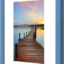 Sindcom 8x10 Picture Frame 3 Pack, Blue Wall Decor Photo Frame with Detachable Mat for 5x7 Prints, Horizontal and Vertical Hanging Hooks for Wall Mounting, Blue Poster Frames for Gallery Home Room Bathroom Décor
