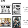 upsimples 11x15 Collage Picture Frame, Display Pictures 5 4x6 with Mat or 11x15 Without Mat, Wall Hanging 5 4x6 Picture Frame Collage Wall Decor, Black, 1 Pack