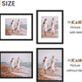 upsimples 11x14 Picture Frame Set of 10, 8x10 with Mat or 11x14 Without Mat, Multi Photo Frames Collage for Wall or Tabletop Display, Black