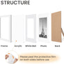 upsimples 8x10 Picture Frame Set of 10,Display Pictures 5x7 with Mat or 8x10 Without Mat,Multi Photo Frames Collage for Wall or Tabletop Display,White