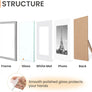 upsimples 4x6 Picture Frame Set of 10, Display Pictures 3.5x5 with Mat or 4x6 Without Mat, Multi Photo Frames Collage for Wall or Tabletop Display, Gray