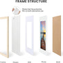 Sindcom 16x20 Poster Frame 3 Pack, Boho Wall Decor Picture Frames with Detachable Mat for 11x14 Prints, Horizontal and Vertical Hanging Hooks for Wall Mounting, Natural Photo Frame for Gallery Home Décor