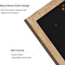 upsimples 11x17 Picture Frame, Wall Gallery Photo Frames with Engineered Wood, Rustic Brown 1 Pack