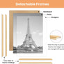 upsimples 12x16 Picture Frame Natural 3 Pack, Scratch-Proof Poster Frames 12 x 16 for Photo Gallery - Slide-In Strips, Horizontal or Vertical Wall Mounting