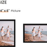 upsimples 4x6 Picture Frame Set of 3, Made of High Definition Glass for 4x 6 Black Frames, Wall and Tabletop Display Thin Border Photo Frame for Home Décor