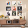 upsimples 6 Pack Nursery Book Shelves for Wall, 12" Clear Acrylic Bookshelf for Kids Baby, Floating Shelves for Wall Decor, Vinyl Display, Record Holder, Magazine Rack, Picture Ledge Shelf