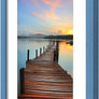 Sindcom 8.5x11 Picture Frame 3 Pack, Blue Wall Decor Photo Frame with Detachable Mat for 6x8 Prints, Horizontal and Vertical Hanging Hooks for Wall Mounting, Blue Poster Frames for Gallery Home Room Bathroom Décor