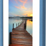 Sindcom 9x12 Picture Frame 3 Pack, Blue Wall Decor Photo Frames with Detachable Mat for 6x8 Prints, Horizontal and Vertical Hanging Hooks for Wall Mounting, Blue Poster Frames for Gallery Home Room Bathroom Décor