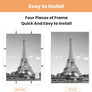 upsimples 20x30 Frame White 3 Pack, Poster Frames 20 x 30 for Horizontal or Vertical Wall Mounting, Scratch-Proof Wall Gallery Photo Frame