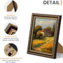 upsimples 8x10 Picture Frame with Real Glass, 2 Pack Ornate Vintage Picture Frames for Wall or Tabletop Display, Gold and Brown 8 x 10 Photo Frame for Wall Décor