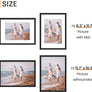 upsimples A3 Picture Frame Set of 5, Display Pictures 8.3x11.7 with Mat or 11.7x16.5 Without Mat, Wall Gallery Poster Frames, Black