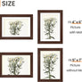 upsimples 5x7 Picture Frame Set of 10, Display Pictures 4x6 with Mat or 5x7 Without Mat, Multi Photo Frames Collage for Wall or Tabletop Display, Real Glass, Brown