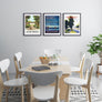 upsimples 18x24 Picture Frame Set of 5, Display Pictures 16x20 with Mat or 18x24 Without Mat, Wall Gallery Photo Frames, Black