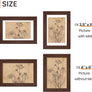 upsimples 4x6 Picture Frame Set of 10, Display Pictures 3.5x5 with Mat or 4x6 Without Mat, Multi Photo Frames Collage for Wall or Tabletop Display, Real Glass, Brown