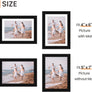 upsimples 5x7 Picture Frame Set of 10,Display Pictures 4x6 with Mat or 5x7 Without Mat,Multi Photo Frames Collage for Wall or Tabletop Display,Black
