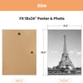 upsimples 18x24 Frame White 3 Pack, Poster Frames 18 x 24 for Horizontal or Vertical Wall Mounting, Scratch-Proof Wall Gallery Photo Frame