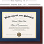 upsimples 11x14 Diploma Frame Certificate Degree Document Frame with High Definition Glass, 3 Pack Diploma Frames 8.5 x 11 with mat for Wall and Tabletop, Mahogany blue Double Mat