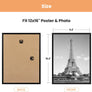 Upsimples 12x16 Frame Black 3 Pack, Picture Frames 12 x 16 for Horizontal or Vertical Wall Mounting, Scratch-Proof Wall Gallery Photo Frame