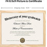 upsimples 8.5x11 Picture Frame Certificate Document Frame with High Definition Glass, 5 Pack Diploma Frames for Wall and Tabletop, Natural