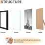 upsimples 10 Pack Picture Frames Collage Wall Decor, Gallery Wall Frame Set for Wall Mounting or Tabletop Display, Multi Sizes Including 8x10, 5x7, 4x6 Family Photo Frames, Black
