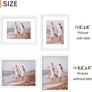 upsimples 8.5x11 Picture Frame Set of 10,Display Pictures 6x8 with Mat or 8.5x11 Without MatMulti Photo Frames Collage for Wall or Tabletop Display,White